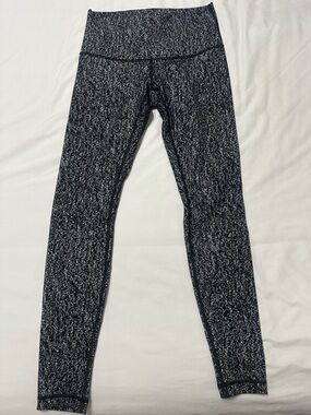 lululemon athletica Black & White Speckled High-Rise Leggings